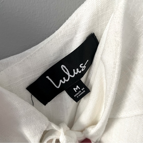 Lulu’s Days Like This Ivory Sleeveless Ruffled Mini Dress—size M NWT - Picture 7 of 8